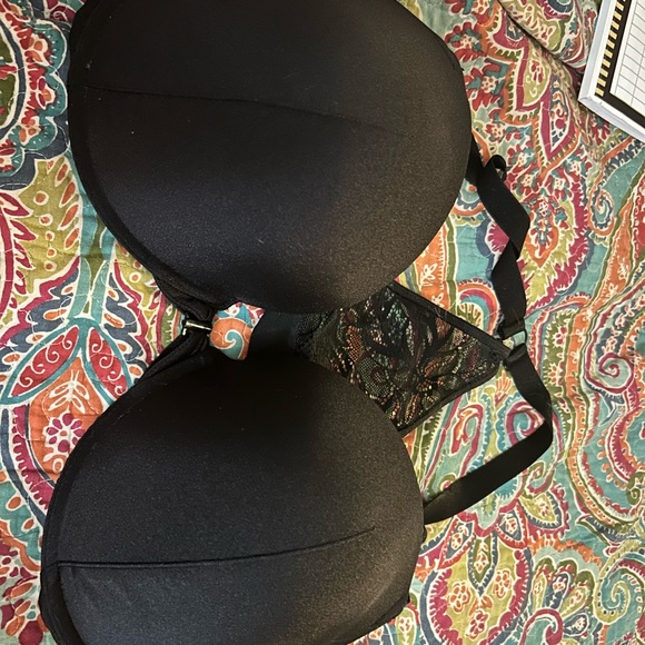 Curvy Muse 42DD Black with Lace Back Bra - Picture 1 of 4